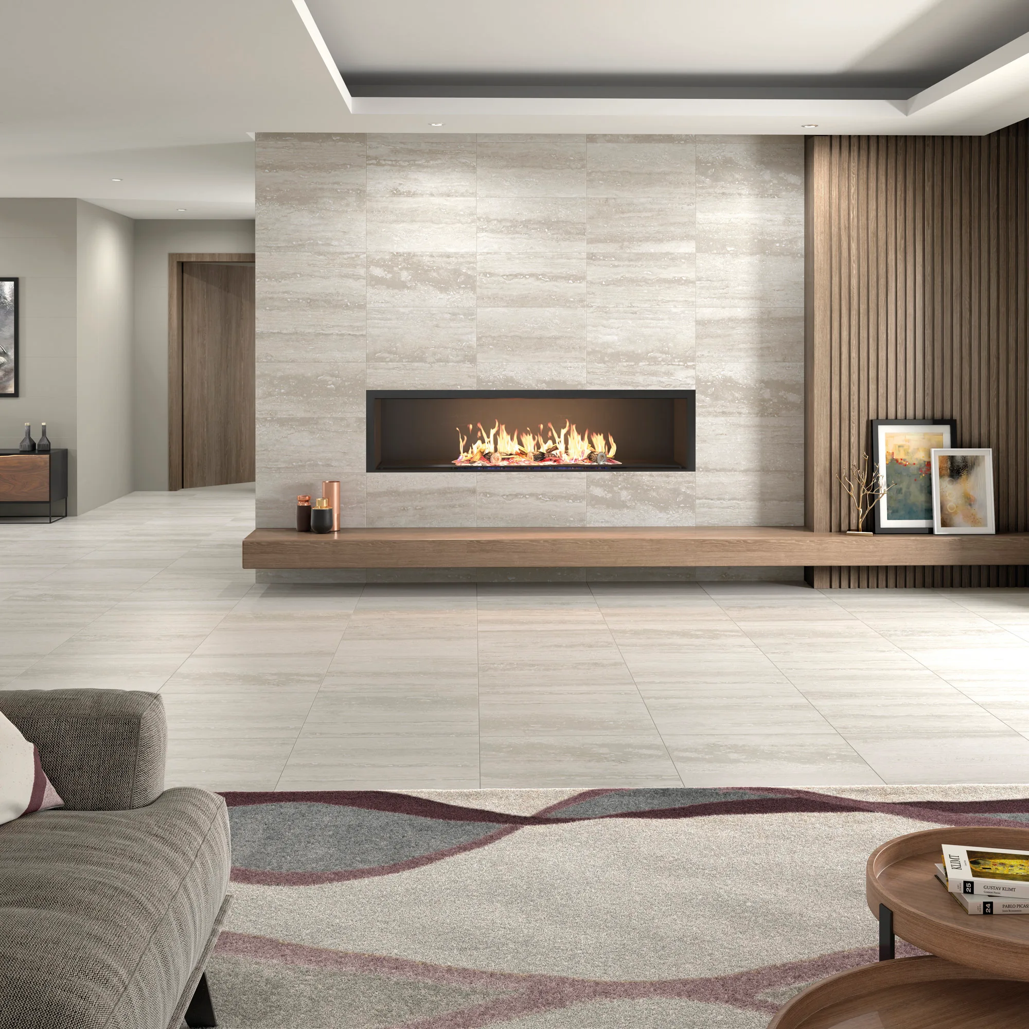 Pure Travertine Gray - Sala amb - R3806R+P6157R