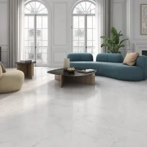 Hermes - Living room with light concrete look floor, Pamesa