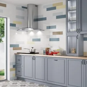 Basic Malva - color & design look wall tile in purple, Ceragni