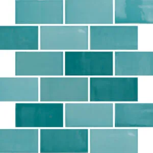 New Zellige Jade Glossy - colour & design look wall tile in green, Aleluia