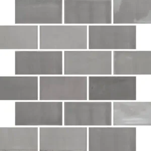 New Zellige Smoke Glossy - color & design look wall tile in gray, Aleluia