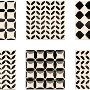 Black Code Patchwork Matte