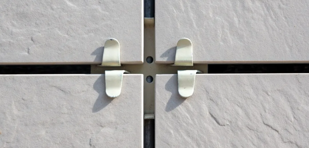 Ventilated ceramic facade with air gap and large-format porcelain cladding